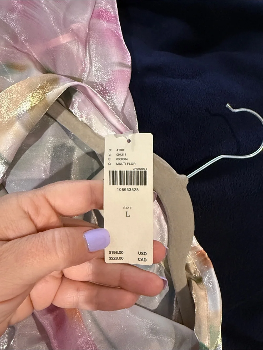 Anthropologie Pastel Watercolor Button-Down Dress in Pink, Blue, Green, Gold - Picture 5 of 6